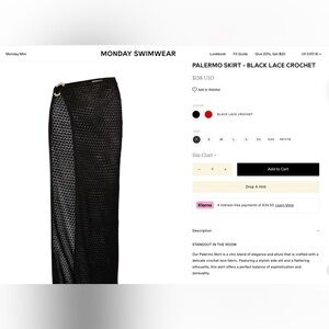 ISO Monday Swimwear “Palermo Skirt” in Black